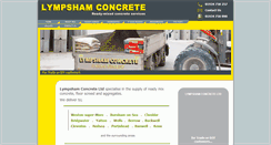 Desktop Screenshot of lympshamconcrete.com